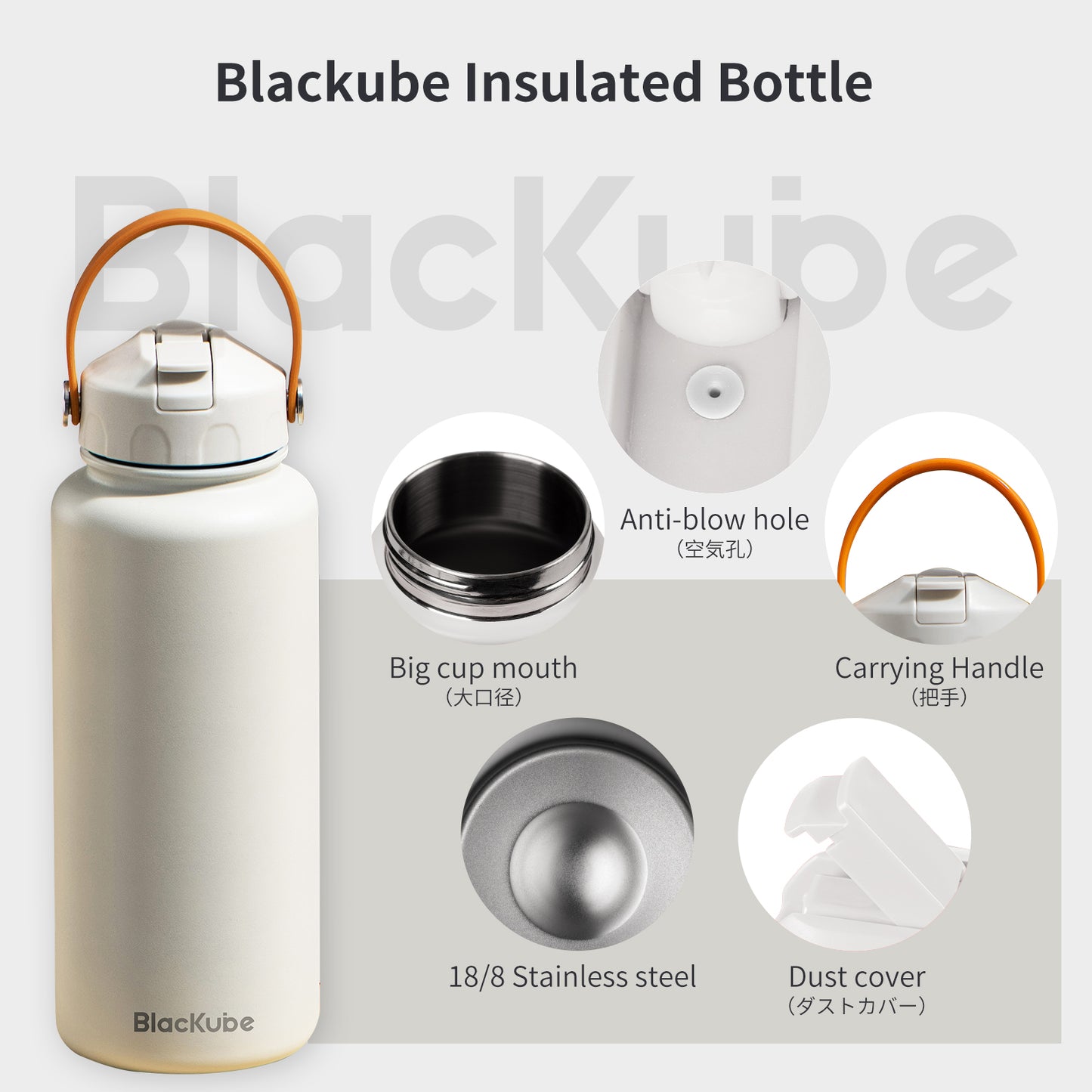 BlacKube 喝多多保溫杯 1000ml 不鏽鋼材質/陶瓷塗層選配 品牌授權正品