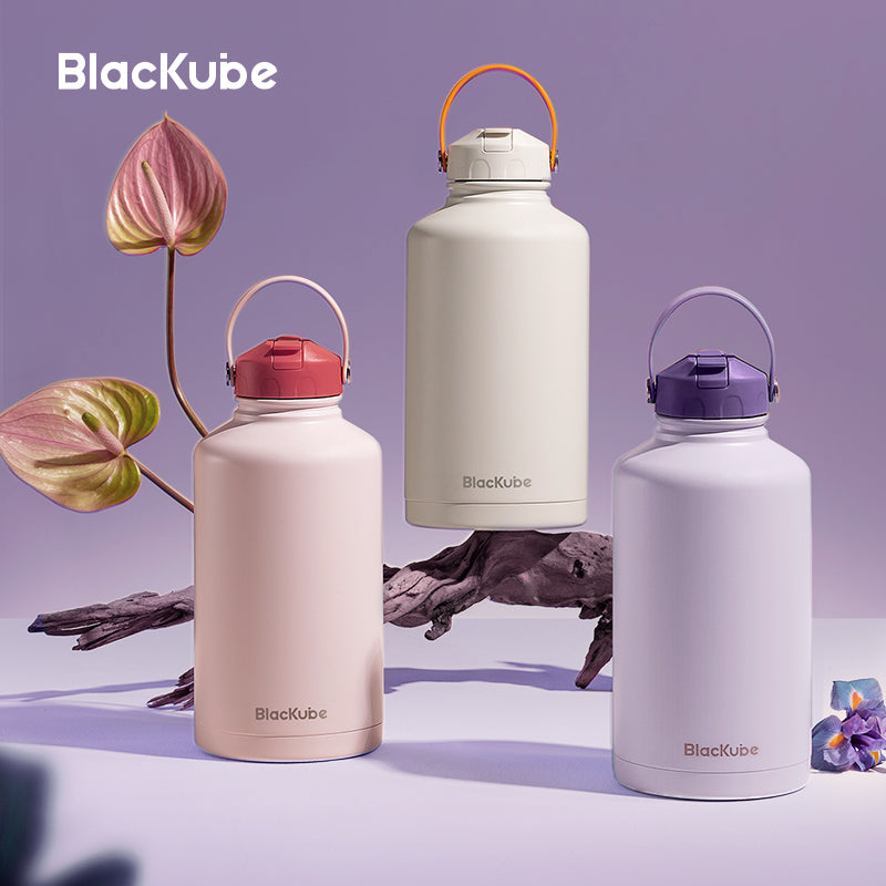 BlacKube 喝多多保溫杯 1800ml 不鏽鋼材質 保溫/保冷 超大容量 品牌授權正品 露營必備保溫壺 送吸管刷