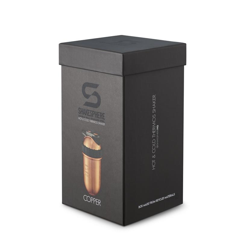 700mls ShakeSphere Tumbler Double Wall Steel Copper - ShakeSphere